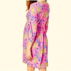 Lilly Pulitzer Loran Dress Tigress Garden Size XL great condition